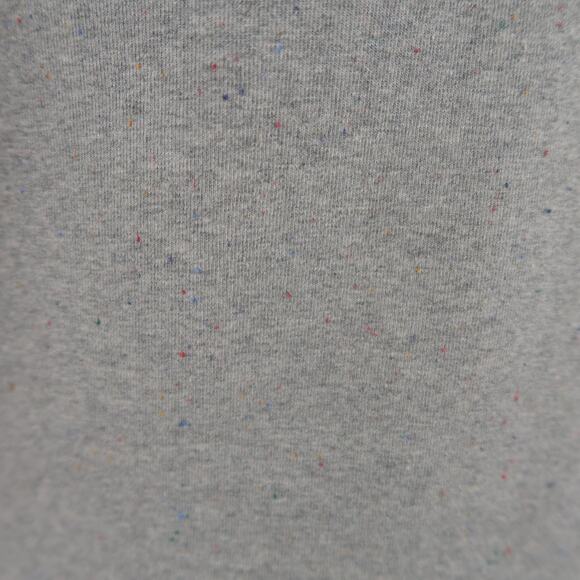 HOMECORE S Heather Gray Speckled Jersey Button Up Collared Jacket - Picture 6 of 7